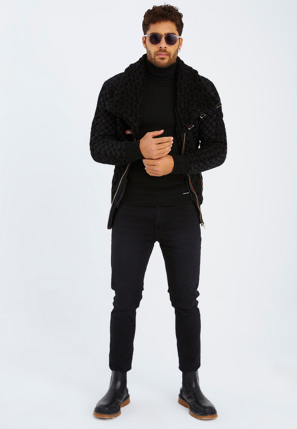 Niels | Stand-up Collar Cardigan main image 1