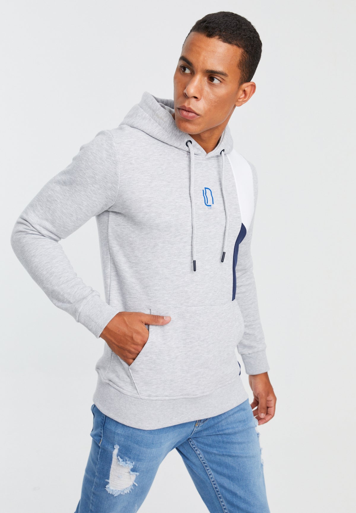 LN-8345 Grau-Dunkel-Blau L