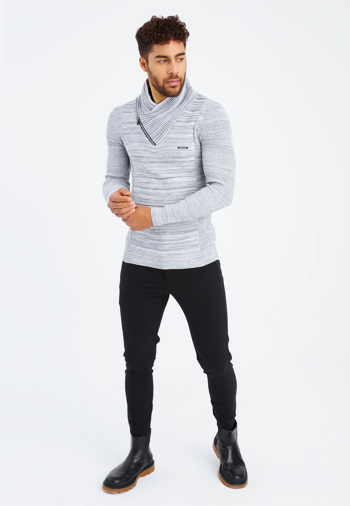 LN-1535 Ecru-Grau XXXL